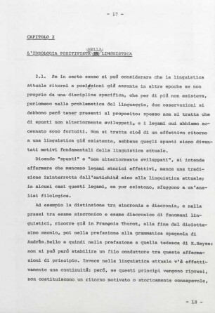 17-31, Capitolo 2 – L’ideologia positivista nella linguistica