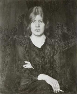 Bildnis einer Dame mit Zigarette