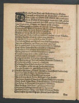 Der aller Diebe Dieb/ und Ausbund war im Stehlen ...