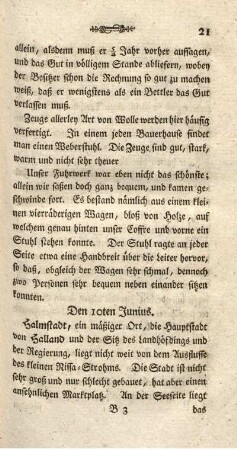 Den 10ten Junius