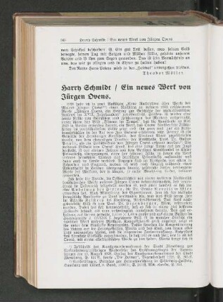 Harry Schmidt / Ein neues Werk von Jürgen Ovens