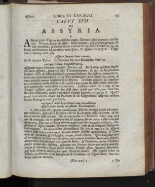 Caput XVII. De Assyria