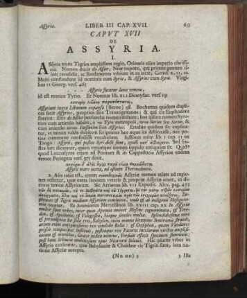 Caput XVII. De Assyria
