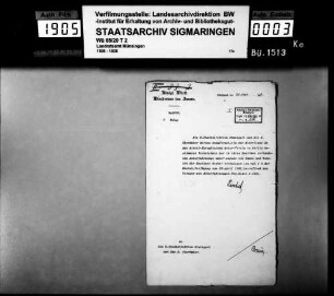Bestandsaufnahme der Kraftfahrzeuge im Oberamtsbezirk