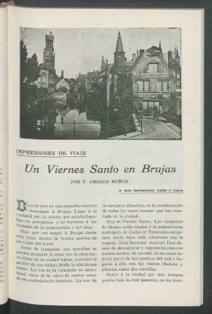 Impresiones de Viaje: Un Viernes Santo en Brujas