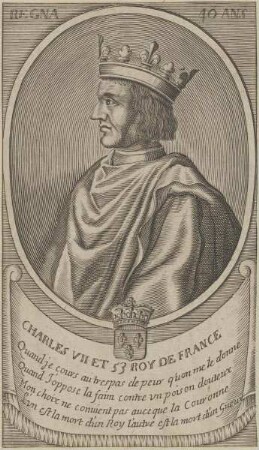 Bildnis des Charles VII., König von Frankreich