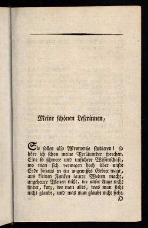 III-XVI, Meine schoenen Leserinnen, ...
