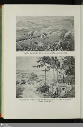 Vorgehen der 5. Batterie auf die Weinbergshöhen bei Vitry le François (Marneschlacht 1914)