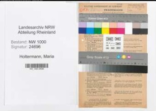 Entnazifizierung Maria Holtermann, geb. 09.10.1890 (Lehrerin)