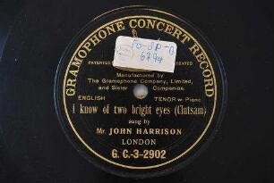 I know of two bright eyes / (Clutsam)
