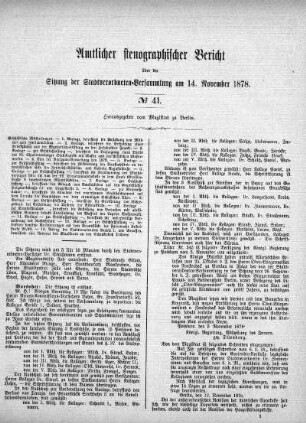 No 41, 14. November 1878