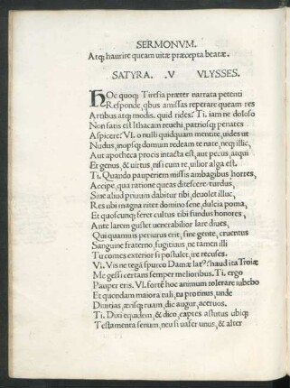 Satyra. .V Ulysses.
