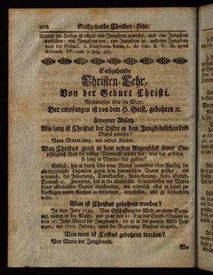 208-216, Sechzehende Christen-Lehr, [...]