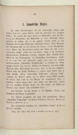 5. Schwäbische Dichter