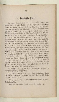 5. Schwäbische Dichter