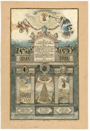 Gedenkblatt zum 50. Regierungsjubiläum der Äbtissin Elisabeth Ernestine Antonie von Sachsen-Meiningen