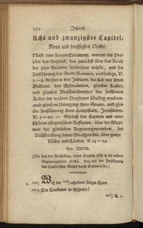Acht und zwanzigstes Capitel, Neun und dreissigstes Orakel