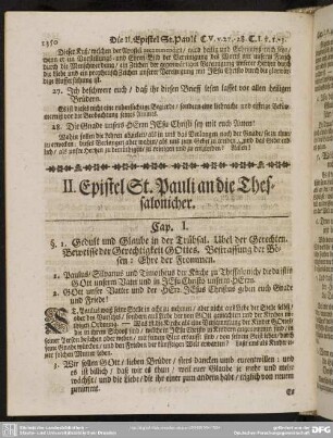 II. Epistel St. Pauli an die Thessalonicher
