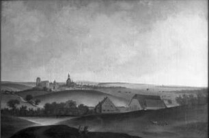Ansicht von Güstrow : Ansicht von Güstrow. Malerei (1801/1850)