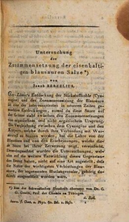 Journal für Chemie und Physik. 30. 1820