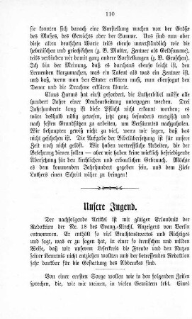 Unsere Jugend.