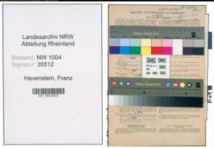 Entnazifizierung Franz Havenstein , geb. 19.12.1902 (Heizer)