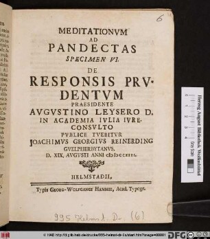 De Responsis Prvdentvm