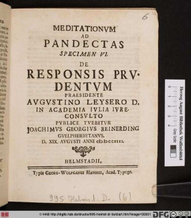 De Responsis Prvdentvm