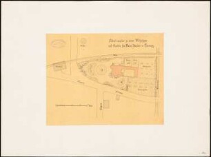 Wohnhaus Davids, Tönning: Lageplan mit Garten