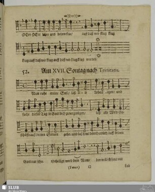 52. Am XVII. Sontag nach Trinitatis: Nun ruhe meine Seel