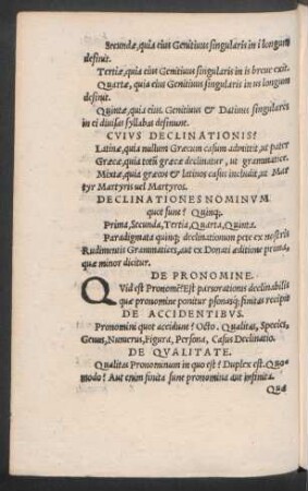 De Pronomine.