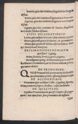 De Pronomine.