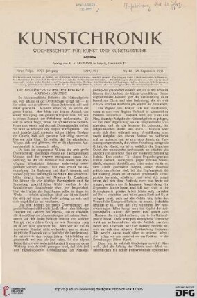 Heft 40 (29. September 1911)