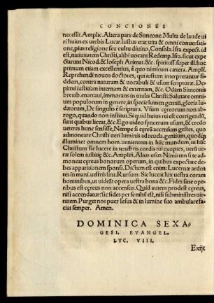 Dominica Sexagesi. Evangel. Luc. VIII.