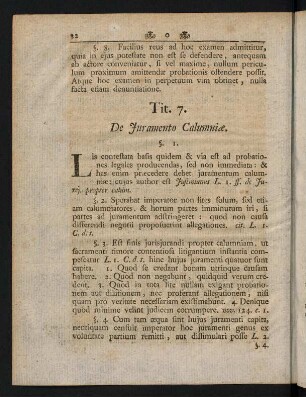 32-34, Tit. 7 De Juramento Calumnice