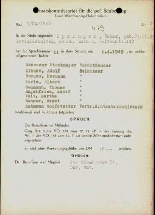 Springer, Oskar