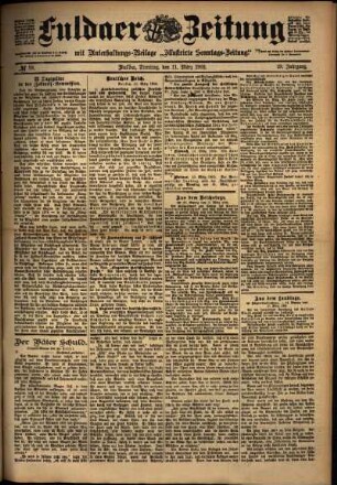 Ausgabe vom Dienstag, den 11. März 1902.
