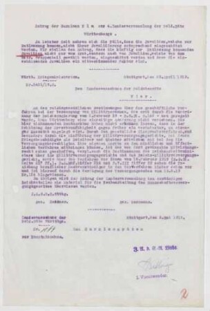 Verfügungen zugunsten Kriegsbeschädigter