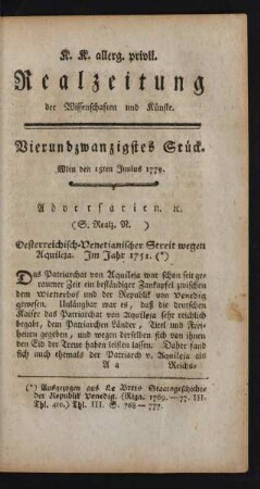 Vierundzwanzigstes Stück