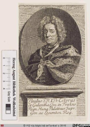 Bildnis Paul (Pál) II Eszterházy (von Galántha) (1687 Fürst)