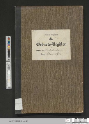 Geburtsregister Güldendorf 1902 (Zweitregister)