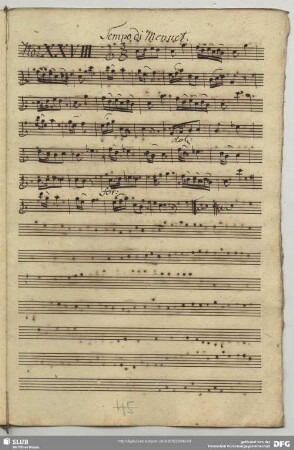 28. Anonymus, Menuette, C-Dur