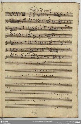 28. Anonymus, Menuette, C-Dur