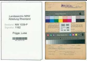 Entnazifizierung Luise Prigge , geb. 22.01.1902 (Postbeamtin)