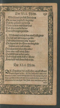 Der XLI. Psalm. - Der L. Psalm.