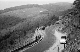 Vogesen: Kammstraße, Route des Crêtes am Lac de Blanchemer