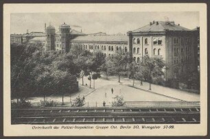 Ansichtskarte Unterkunft der Polizei-Inspektion Ost, Wrangelstraße
