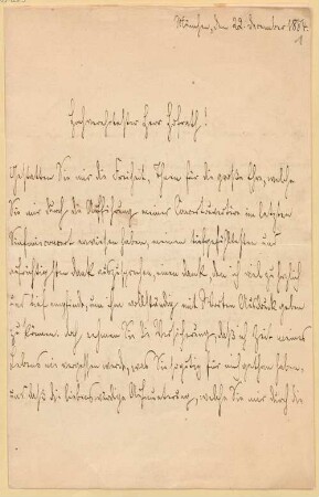Richard Strauss (1864-1949) Sammlung: Briefe von Richard Strauss an Ernst von Schuch - BSB Ana 330.I. Schuch, Ernst von