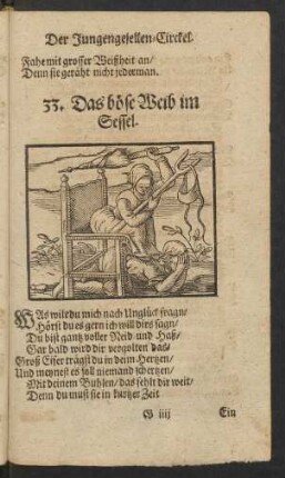 33. Das böse Weib im Sessel.