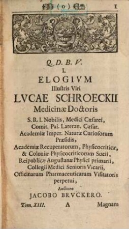 Amoenitates literariae quibus variae observationes, scripta item quaedam anecdota et rariora opuscula exhibentur, 13. 1730